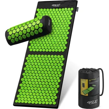 Akupresurní podložka 4FIZJO Akupresurní podložka s polštářem XL zelená
