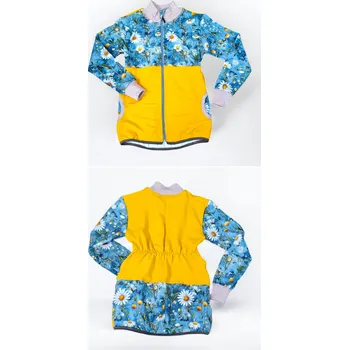 Dívčí mikina Holčičí mikina zip Kopretinová louka Holčičí mikina