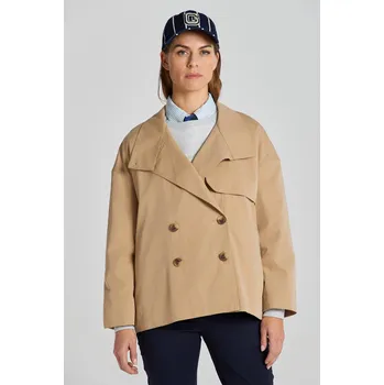 Dámská větrovka BUNDA GANT MID LENGTH TRENCH JACKET DARK KHAKI