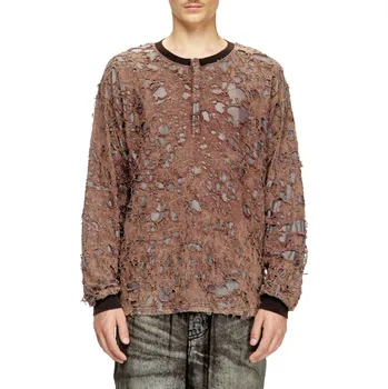 Pánské tričko TRIČKO DIESEL T-OVERT T-SHIRT BROWN