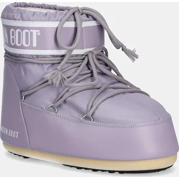 Dámská zimní obuv Sněhule Moon Boot MB ICON LOW NYLON fialová barva, 80D1409340 H032 80D1409340.H032 04X, EUR 39/41