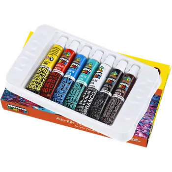 Výtvarná barva barvy akrylové NC-288 sada 7x7g