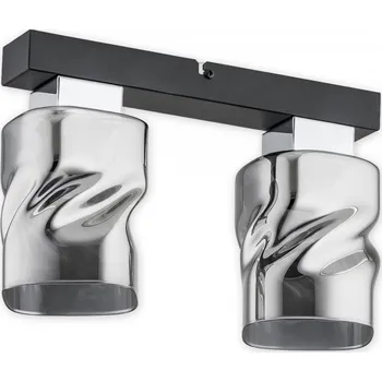 Svítidlo Lemir Stropní svítidlo O2962 P2 CZA + CH Meru přisazená 2, černá matná + chr