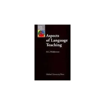 Cizojazyčná kniha OXFORD APPLIED LINGUISTICS: Aspects of Language Teaching