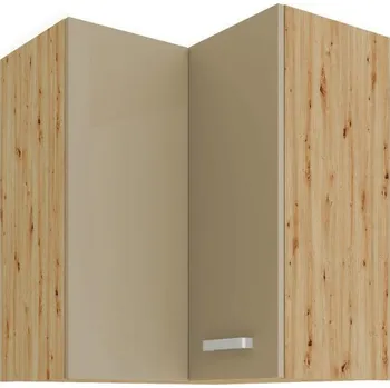 Kuchyňská skříňka 60 x 60 GN-72 2F 90° Horní skříňka rohová ARTISAN CAPPUCCINO lesk/dub artisan