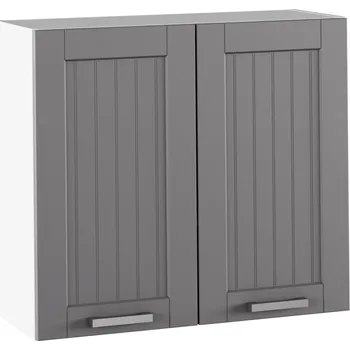 Nábytek Horní skříňka, tmavě šedá/bílá, JULIA TYP 11