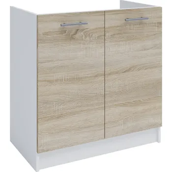 Kuchyňská linka Dolní skříňka, dub sonoma / bílá, FABIANA S - 80ZL