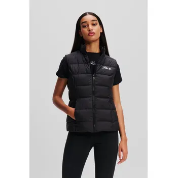 Dámská vesta VESTA KARL LAGERFELD LIGHTWEIGHT PUFFER GILET BLACK