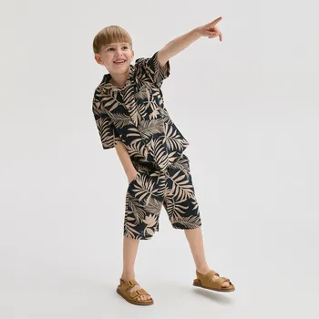 Chlapecká košile Reserved - Souprava s příměsí lnu - béžová - 009EH-08X - 009EH-08X-146