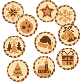 Čokoláda Günthart Bílé Vánoce Čokoládová dekorace 10ks