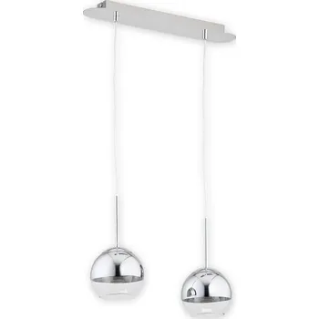 Lemir Závěsné svítidlo na lanku O2542 W2 CH Colours závěs 2, chrom + průhled