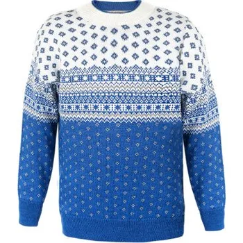 Pánský svetr Kama dětský Merino svetr 1018 127 - denim M