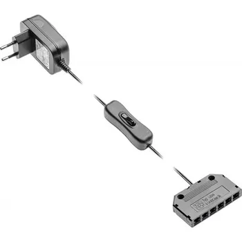 Příslušenství pro svítidlo GTV LD-ZWND6W-10 LED trafo včetně vypinače a rozdělovače, 12V DC, max.6W