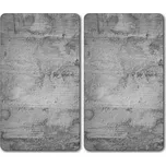 Kesper Multifunkční deska ze skla motiv beton 2ks 52x30cm