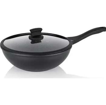 Pánev Kela Wok Stella Nova litý hliník černý 10,0cm 30,0cm 5,0l KL-12229