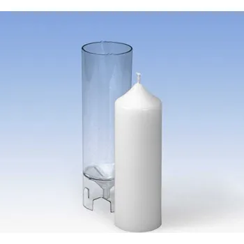 Výroba svíčky Polykarbonátová forma na svíčku válec se špičkou pr. 5x14cm