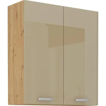 Kuchyňská skříňka 80 G-90 2F Horní skříňka ARTISAN CAPPUCCINO lesk/dub artisan