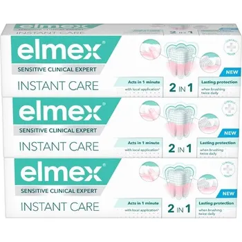 zubní pasta Elmex Sensitive Clinical Expert Instant Care 2v1 3x 75 ml