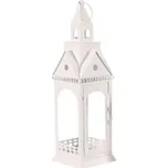 Lucerna kovová, kostelní věž - čtyřboká, střední vel., barva bílá.