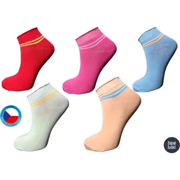 Dětské termo ponožky Dětské kotníkové ponožky bavlněné holka 31-34 (21-22cm)