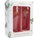 Svatební dvojice sklenic - Na víno a na pivo