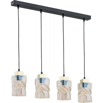 Svítidlo Lemir Závěsné svítidlo na lanku O2964 W4 CZA + ZL Meru závěs 4, matný černý