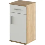 Spodní skříňka, dub sonoma/matná bílá, LESSY NEW 03