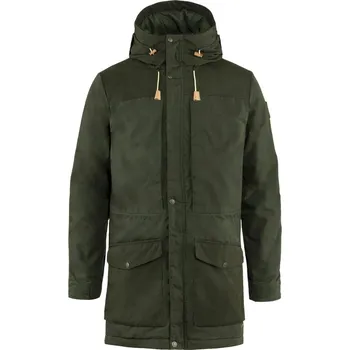 zimní bunda pánská FJÄLLRÄVEN Singi Wool Padded Parka M Deep Forest - M