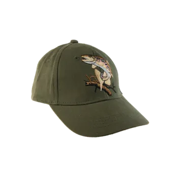 Kšiltovka Jummy Kšiltovka s výšivkou ryby - odbarvená sluncem výšivka: pstruh