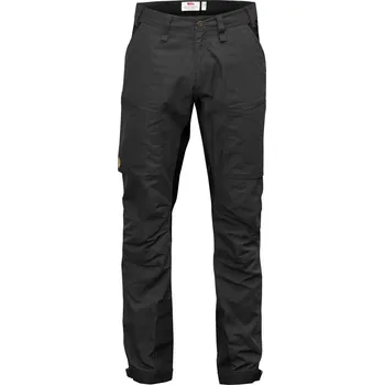 Pánské kalhoty kalhoty turistické pánské FJÄLLRÄVEN Abisko Lite Trekking Trs M Long Dark Grey - 50