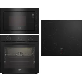 Set domácích spotřebičů Set Beko BBIR 17300 BCS + HII64400MT + BMGB25333BG