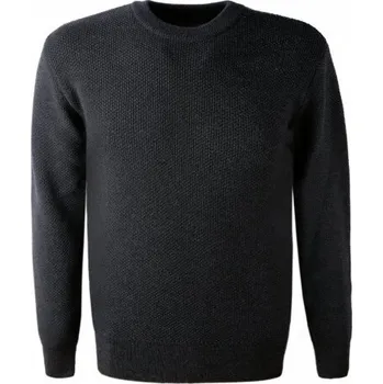 Pánský svetr Kama pánský pletený Merino svetr 4062 111 - tmavě šedá M