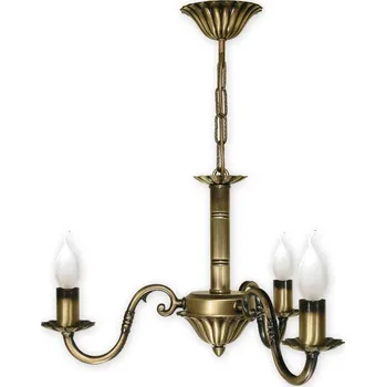 Lemir Závěsné svítidlo na tyči O1003/W3 Prima lustr 3 ramenný, patina