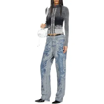 Dámské džíny DŽÍNY DIESEL 1988 D-ARK-S6 TROUSERS BLUE