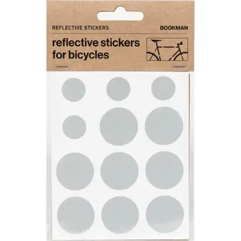 Reflexní samolepky na kolo Bookman barva Stříbrná