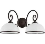 Lemir Nástěnné svítidlo O2491 K2 RW Indra nástěník 2 ramenný, wenge