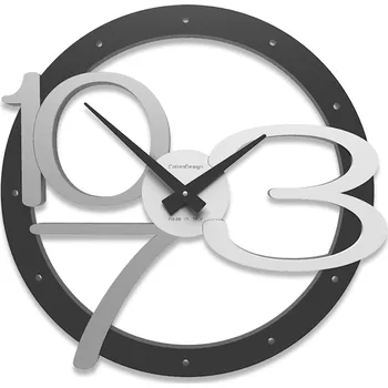 Hodiny Designové hodiny 10-127 CalleaDesign Scarlett 45cm (více barevných verzí) Barva černá klasik - 5