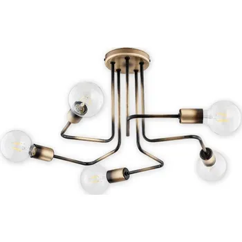Svítidlo Lemir Stropní svítidlo O2745 W5 PAT Pixi lustr 5 ramenný, patina