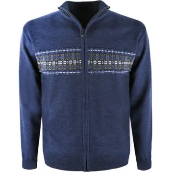Pánský svetr Kama Merino svetr 4115 108 - tmavě modrá L