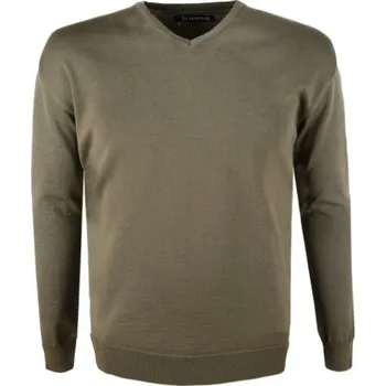 Pánský svetr Kama Merino svetr 4104 106 - tmavě zelená M