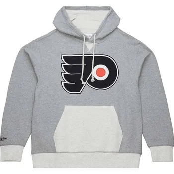 Pánská mikina Mitchell & Ness Pánská mikina Philadelphia Flyers NHL Heritage Collection Fleece Hoodie Current Logo Velikost: M