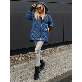 Podzimní prošívaná bunda ORTINNI modrá Velikost: 4XL