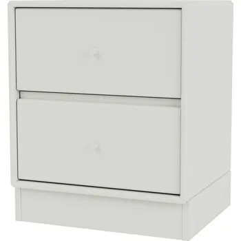 Noční stolek Montana, Noční stolek Drift na podstavci 7 cm světle šedý - Formadore