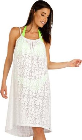 Dámské šaty plážové na ramínka Litex 6E400 bílá M