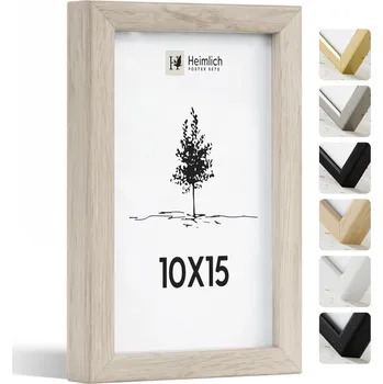 Rám na obraz Heimlich fotorámeček z pravého dřeva, dubový, 10 x 15 cm