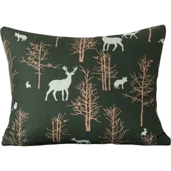 Povlak na dekorativní polštářek Textilomanie Povlak na polštářek 40 x 50 cm vánoční zelená