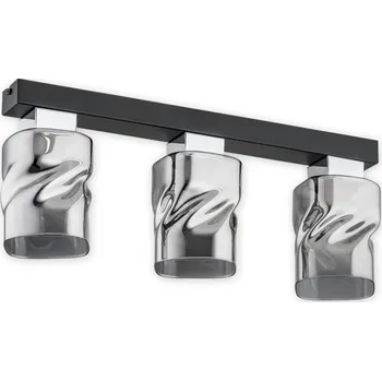 Svítidlo Lemir Stropní svítidlo O2963 P3 CZA + CH Meru přisazená 3, černá matná + chr