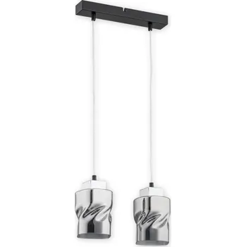 Svítidlo Lemir Závěsné svítidlo na lanku O2962 W2 CZA + CH Meru závěs 2, černá matná