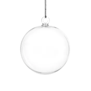 Vánoce Skleněná koule pr. 40 mm s očkem