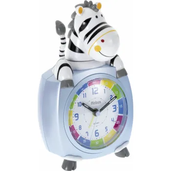 Budík Mebus 26637 detský budík Motiv Zebra ruzné barvy